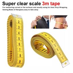 1 pçs útil corpo de medição régua costura alfaiate fita medida macia 300 cm régua de costura 3 metro 300 cm ferramentas de medição de costura - Image 5