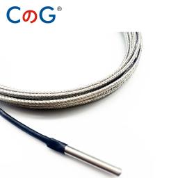 Cg 4mm * 30mm k j pt100 1m 2m 3m 5m 10m tipo sonda blindado fio trançado termopar sensor de temperatura para controlador de temperatura - Image 3