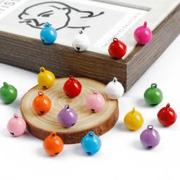 Guizos de ferro coloridos de 14mm, decoração de natal para festas, acessórios de artesanato faça você mesmo - Image 4