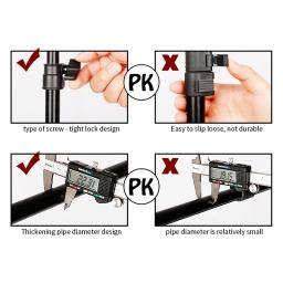 Tripé em forma de t, fundo de fotografia, sistema de suporte ajustável, estúdio fotográfico para cenários de musselina não tecida - Image 5