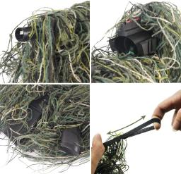 Selva/deserto/neve ghillie rifle capa envoltório sintético com alça elástica camuflagem airsoft caça cordas cegas 1.2m cs arma envoltórios - Image 5
