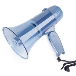 Alto-falante portátil de 20 watts megafone bullhorn com sirene 240s gravador de voz e movimentação flash usb para brocas de segurança e futebol - Image 2