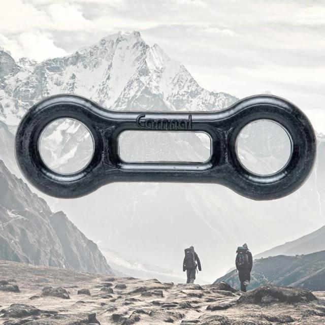Mochila de segurança para escalada com mosquetão e ferramenta de travamento para aventuras ao ar livre