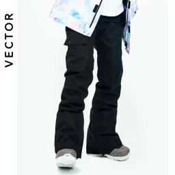 Vector marca inverno calças de esqui das mulheres ao ar livre de alta qualidade à prova vento à prova dwindproof água quente calças neve inverno esqui snowboard - Image 2