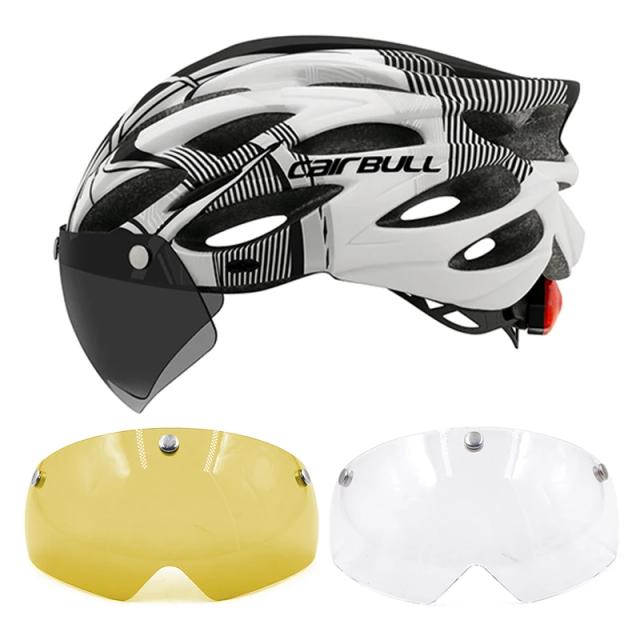 Capacete de Ciclismo com Luz LED Ajustável para Estrada e MTB - Ideal para Homens e Mulheres, Tamanho 54-62cm