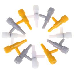 Tubo de ar de aquário 10x, válvula de controle de fluxo de oxigênio para tanque de peixes, válvula de controle de fluxo de volume, amarelo branco cinza, adequado para 4mm tubo de ar de linha de ar - Image 5