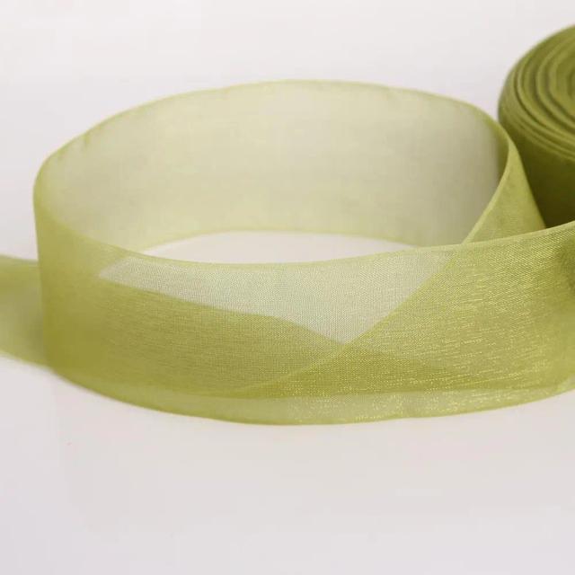 Fita de Organza para Decoração de Casamento e Natal, Ideal para Embalagens e Projetos de DIY.