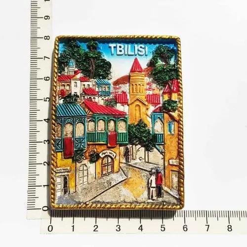 Ímã de geladeira decorativo 3d, acessórios de decoração, pintados, artesanato de viagem, geórgia, batumi, kakheti - Image 1