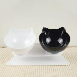 Dupla tigela de comida antiderrapante com suporte levantado, alimentador de gato e cachorro, alimentação para animais de estimação e rega - Image 2