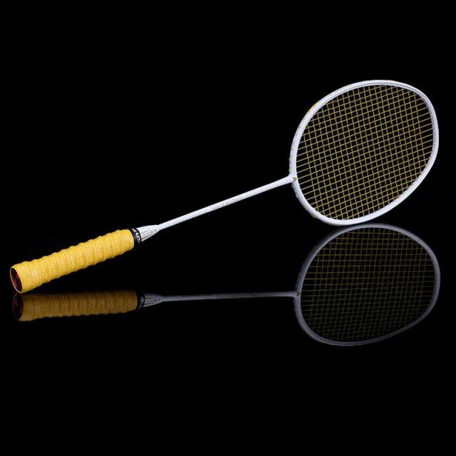 Raquete de Badminton Grafite Profissional Fibra de Carbono Leve 75g com Bolsa
