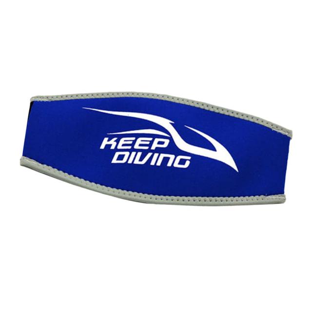Máscara de mergulho em neoprene confortável com tira de proteção para diversos esportes aquáticos