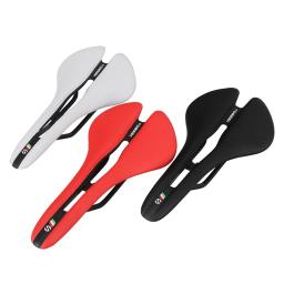 Sela de assento de bicicleta à prova de choque para homens e mulheres, acolchoada, engrenagem fixa, ciclismo de estrada, oco - Image 2