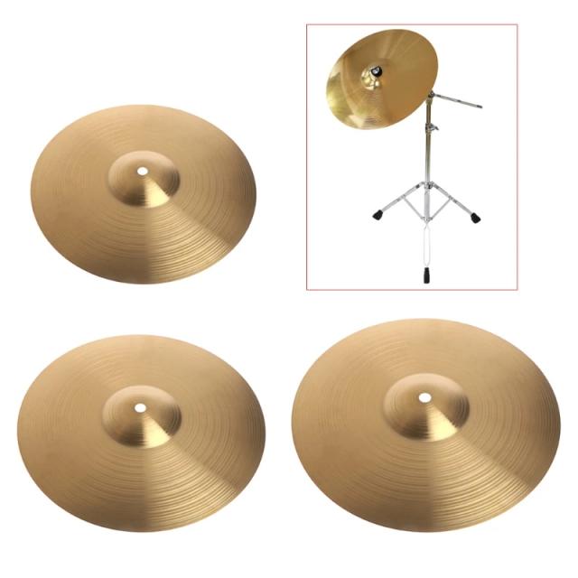 Bater Tambor Címbalo de Bronze Durável para Iniciantes em Percussão - Tamanhos 8" e 10"