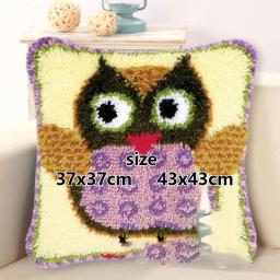 Gancho de travesseiro bordado 3d, série animal, kit de gancho de trava de lã diy, artesanato, suprimentos criativos de bordado - Image 6