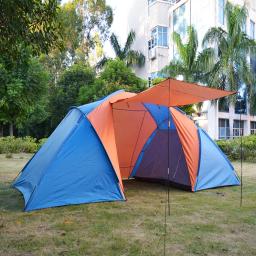 Tenda de acampamento à prova d'água, barraca de camping para família, camping ao ar livre, camada dupla, caminhada, festa grande, 5-8 pessoas - Image 1