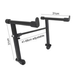 Piano eletrônico ajustável Stand Riser, Universal X-Style Teclado Stand, Acessório Instrumento Musical - Image 5