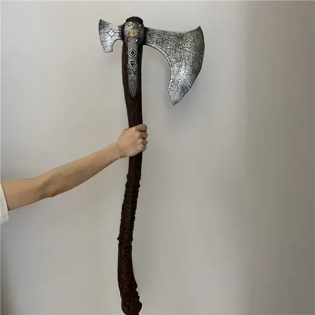 Espada de Cavaleiro em PU 1:1 para Cosplay - Acessório Realista e Seguro para Inverno e Jogos de Roleplay