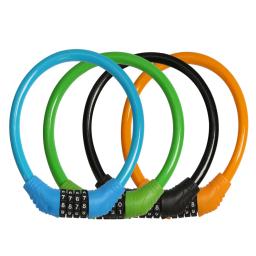 cadeado bicicleta Bloqueio de bicicleta mountain bike de 4 dígitos Bloqueio de senha antifurto portátil de segurança de aço para motocicleta Bloqueio de senha universal - Image 4