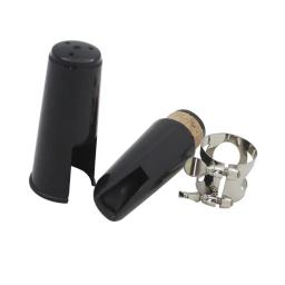 Kit de bocal de clarinete com ligadura, uma palheta e tampa de plástico ~ preto - Image 4