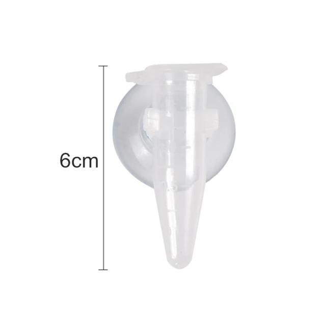 Conjunto de 4 Copos Funis Automáticos para Alimentação de Peixes em Aquário com Ventosas