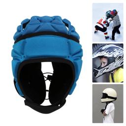 Absorção de choque ventilação buracos absorção de choque ajustável rugby capacete para crianças - Image 5