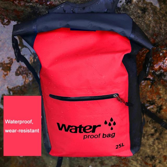 Mochila Impermeável de 25L para Atividades ao Ar Livre: Ideal para Passeios de Barco, Pesca, Rafting, Natação e Caiaque