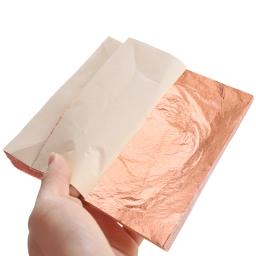 500 folhas/pacote imitação folha de folha de prata ouro cobre folhas de alumínio para a arte artesanato pintura costura prego crafting decoração - Image 3