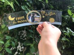 100pcs ajustável plástico personalizado copo mangas imagem logotipo impressão clara garrafa de água manga festa favores festa de aniversário decoração - Image 1