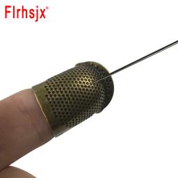 Anel protetor de dedo de costura, dedal ajustável de metal, agulha de dedo, parceiro, ponto cruz, acessórios de costura, ferramentas - Image 4