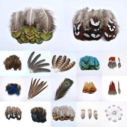 Penas de feisão avestruz naturais para artesanato, DIY pavão penas para fazer jóias, decoração para festa, atacado - Image 1