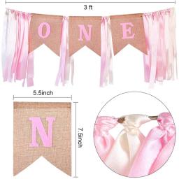Decoração para festas de aniversário infantil, faixa de bolo com coroa de flores, balões e suprimentos para festa de bebês meninas - Image 5