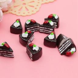 Cabochões de resina em miniatura com flores, cabochões coloridos para decoração de casa, acessório de artesanato, brinquedos de casa de boneca diy com 10 peças - Image 2