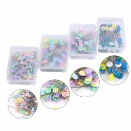 Alfinetes de arte e costura de cores mistas, pinos com flor, ferramenta de costura, agulha para artes e escolher o ouriço, almofada + shirtpin com 100 peças - Image 3