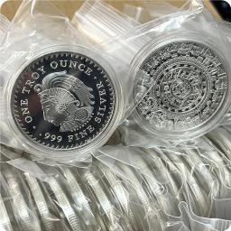 Coleção de Moedas Comemorativas Banhadas a Prata, Decoração do Lar, Artesanato, Desktop, Ornamentos, Presente, México, Vita, México - Image 5