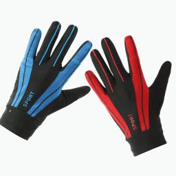 Luvas esportivas de seda de gelo para homens e mulheres, luva ao ar livre, ginásio quente, dedo inteiro, outono, primavera - Image 1