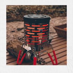 Mini fogão de aquecimento para acampamento ao ar livre, equipamento de aquecimento para acampamento, grelha de aço inoxidável, capa de aquecimento infravermelho, aquecedor de mão - Image 4
