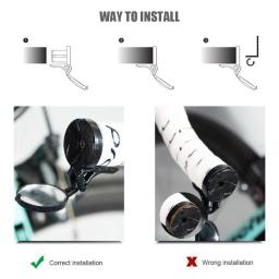 Mini espelho retrovisor para bicicleta, retrovisor rotativo inquebrável, guidão lateral de segurança, Road Bike, 1 Pc - Image 4