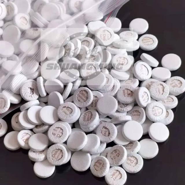 Almofadas de Clarinete de Couro Branco - Pacote com 50 Peças em Tamanho Individual