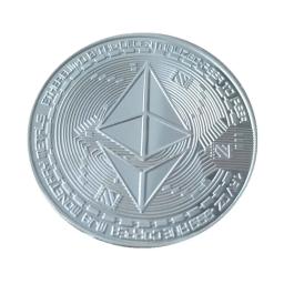 Arte grande lembrança não moeda presente imitação de ouro comemorativa coleção ethereum colecionáveis chapeado moedas prata metal - Image 3