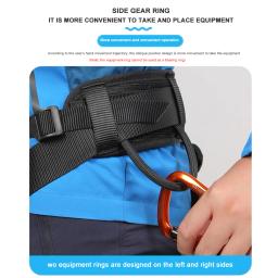 Xinda esportes ao ar livre escalada arnês cintura suporte metade do corpo queda proteção cinto de segurança rappelling equipamentos escalade - Image 5