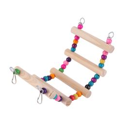 Pássaro brinquedos conjunto balanço mastigando brinquedos de treinamento pequeno papagaio pendurado rede papagaio gaiola sino poleiro brinquedos com escada suprimentos para animais de estimação 1pc - Image 4