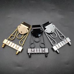 6 cordas jazz archtop guitarra trapézio tailpiece com quadro com fio oco semi oco guitarra elétrica-cromo/ouro/preto - Image 2