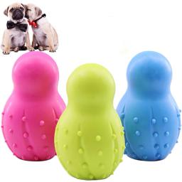 Cães mastigar brinquedos bolas de borracha forma cão interativo molar dentes brinquedo limpo mordida resistente filhote de cachorro brinquedo de limpeza escova de dentes para animais de estimação fornecimento - Image 2