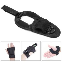 Luvas de mergulho lanterna subaquática led suporte da tocha equipamento fotografia alça de pulso luva para a caça esportes aquáticos - Image 2
