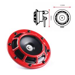 Super alto explosão elétrica Tom Air Chifre Kit para motocicleta, carro, vermelho, preto, compacto, 12V, 115dB, Hella, 2pcs - Image 4