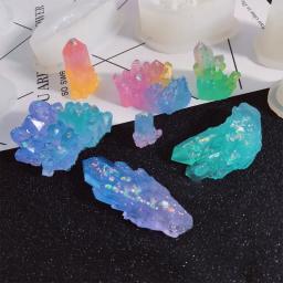 Molde de resina epóxi para artesanato, molde de silicone de pedra original de simulação, conjunto de cristal, faça você mesmo, pingente, ferramenta de fabricação - Image 2