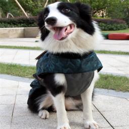 Jaqueta de camuflagem para cachorro, casaco para animais de estimação ao ar livre, à prova d'água, à prova de vento, selva, caça, roupas de acampamento, roupa de uso externo para cachorros pequenos e grandes (argolas) - Image 3