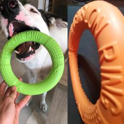 Anel de treinamento interativo para cães grandes, Extrator resistente para cães, Pet Flying Discs, Brinquedo anel de mordida para cães pequenos - Image 5
