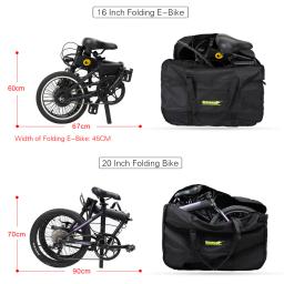 Rhinowalk 16 "20" dobrável bicicleta carry bag portátil bolsa de transporte ciclismo bicicleta caso viagem acessórios bycicle - Image 2