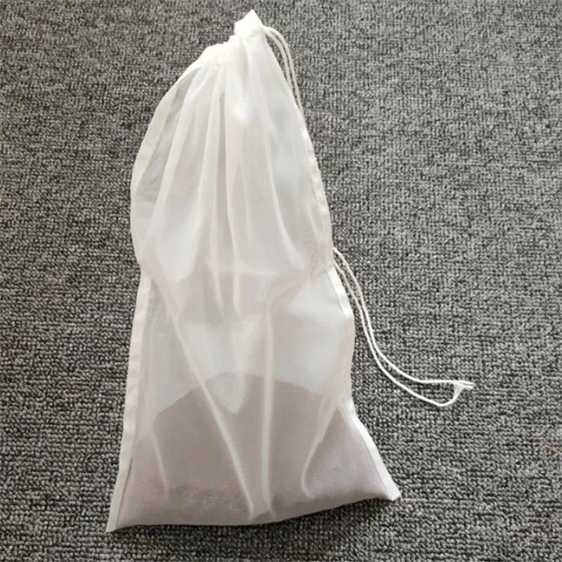 Saco de filtro de fermentação caseira de cerveja, sacola de filtro de malha de nylon para fervura de malte, ferramenta coador de comida, porca, suco, leite - Image 1